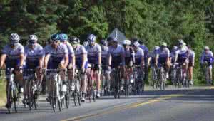 Community involvement - bike race riders